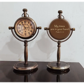 Reloj de escritorio de latón grabado ACP060